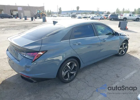 2021 Hyundai Elantra Hybrid Limited from USA, damaged, VIN KMHLN4AJ4MU009808